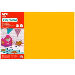 Apli Goma Eva 40x60 cm Grosor 2 mm Naranja Pack 5 Ud