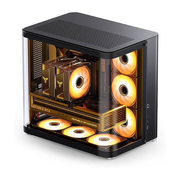 Jonsbo TK-2 2.0 Midi-Tower Negro con Vidrio Templado Jonsbo TK-2 2.0 Midi-Tower Negro con Vidrio Templado