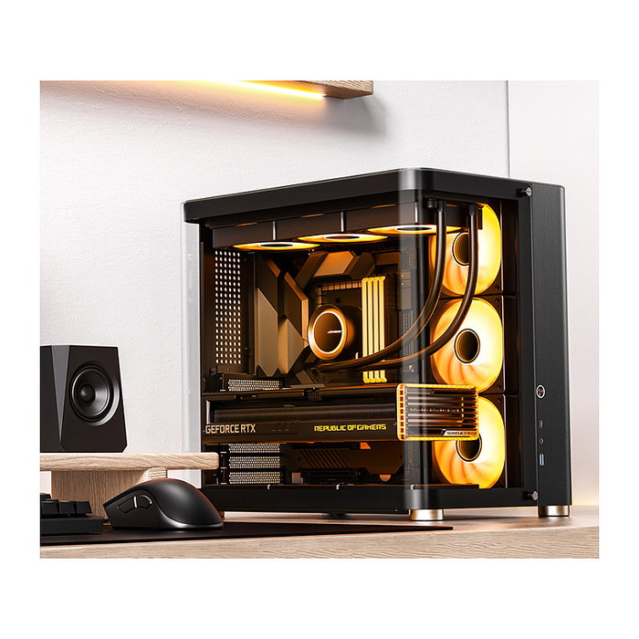 Jonsbo TK-2 2.0 Midi-Tower Negro con Vidrio Templado Jonsbo TK-2 2.0 Midi-Tower Negro con Vidrio Templado