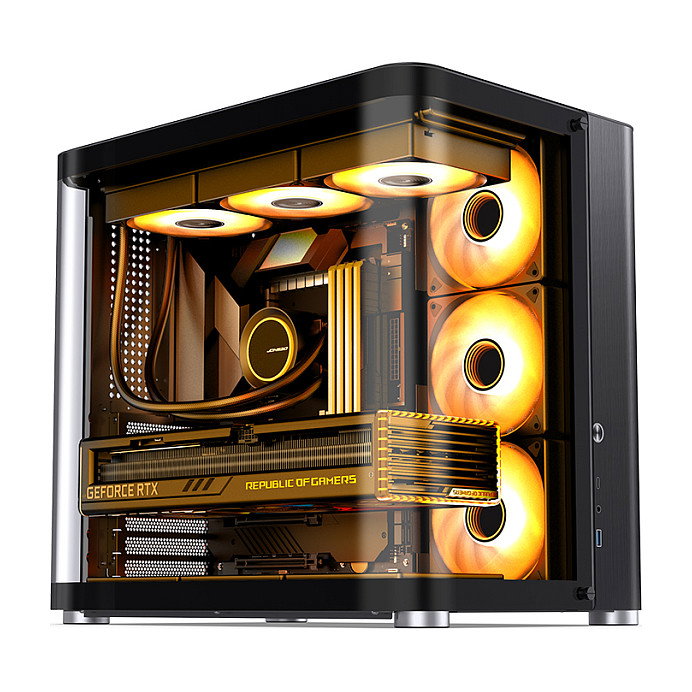 Jonsbo TK-2 2.0 Midi-Tower Negro con Vidrio Templado Jonsbo TK-2 2.0 Midi-Tower Negro con Vidrio Templado