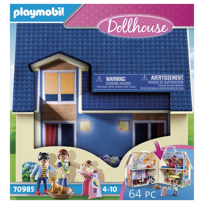 Playmobil Casa de Muñecas Maletín 70985 Multicolor