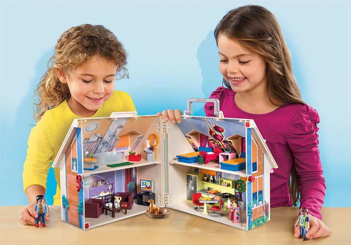 Playmobil Casa de Muñecas Maletín Dollhouse para Niños a Partir de 4 Años