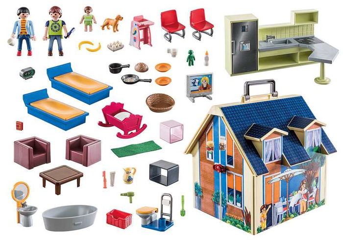 Playmobil Casa de Muñecas Maletín Dollhouse para Niños a Partir de 4 Años