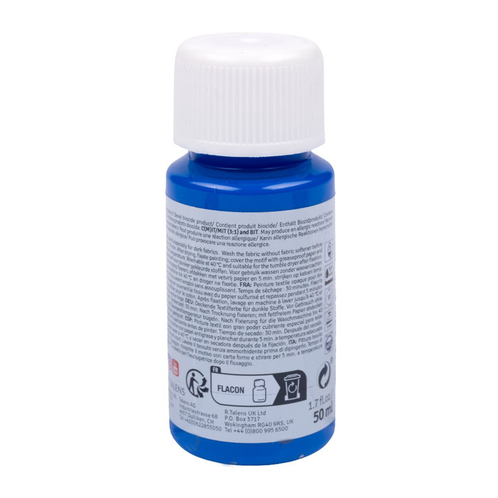 Talens Art Creation Pintura Textil Opaca Azul Real 50 ml Talens Art Creation Pintura Textil Opaca Azul Real 50 ml