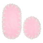 Mijölnir Zara - Pink Juego de Alfombrillas de Baño de 2 Piezas, Suaves y Antideslizantes, 100% Poliéster, Rosa, 55x65 cm y 65x115 cm