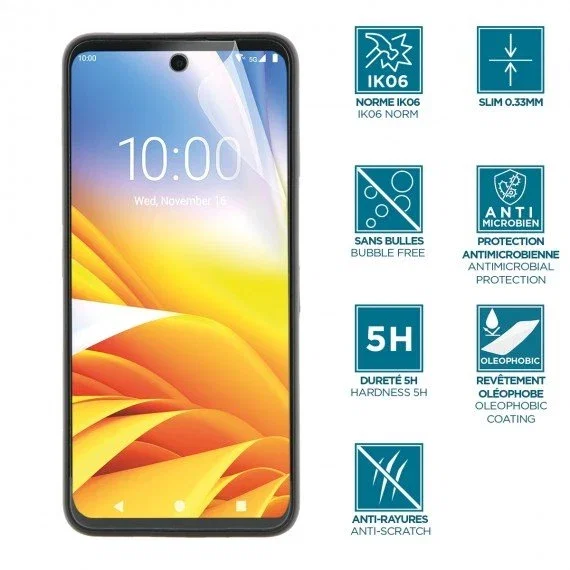 Mobilis Protector de Pantalla para Zebra EM45, Transparente, 5H