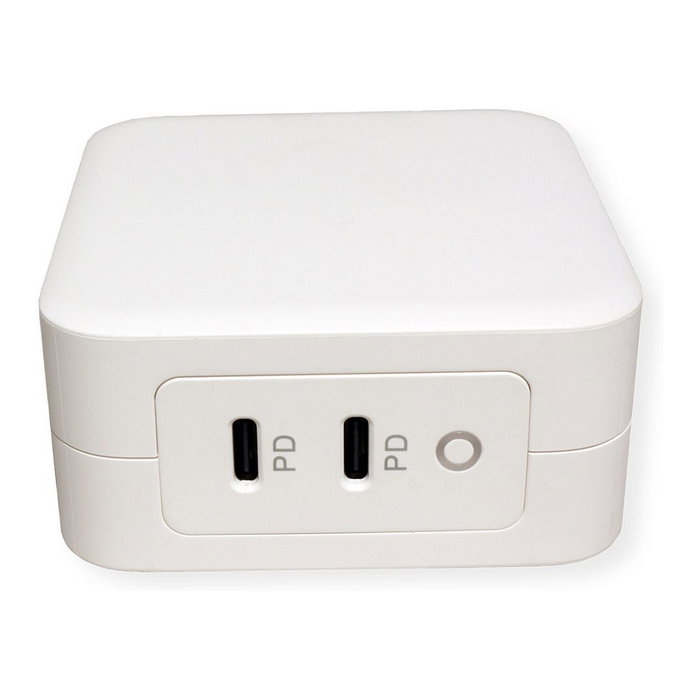 ROLINE Cargador USB 100W con 2 Puertos Tipo C (PD) GaN, Blanco ROLINE Cargador USB 100W con 2 Puertos Tipo C (PD) GaN, Blanco
