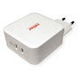 ROLINE Cargador USB 100W con 2 Puertos Tipo C (PD) GaN, Blanco