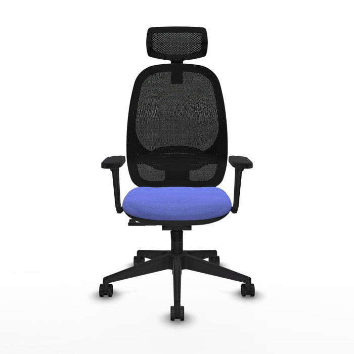 PIQUERAS Y CRESPO Silla de oficina Cilanco con mecanismo Sincro, Azul claro y Negro PIQUERAS Y CRESPO Silla de oficina Cilanco con mecanismo Sincro, Azul claro y Negro