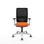 PIQUERAS Y CRESPO Silla de oficina Zulema Naranja y Negro