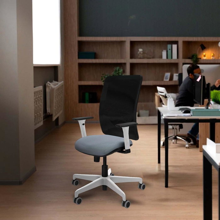 PIQUERAS Y CRESPO Silla de oficina Zulema Naranja y Negro