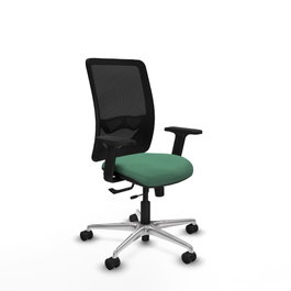 PIQUERAS Y CRESPO Silla de oficina Zulema Verde esmeralda y Negro