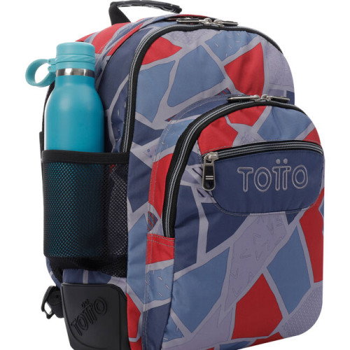 Totto Mochila Escolar Crayoles Gris, Rojo Poliéster 20 Litros MA04ECO029-2120N-2JG Totto Mochila Escolar Crayoles Gris, Rojo Poliéster 20 Litros MA04ECO029-2120N-2JG