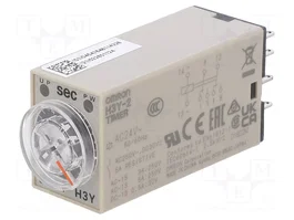 OMRON H3Y-2-24AC-10S Relé de tiempo DPDT 24VAC 0,5÷10s