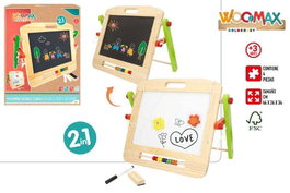 Color Baby Pizarra Madera Blanca y Negra 44X24X34Cm