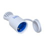 Solera Base Móvil Bipolar con T/T Lateral 2P+T Tipo F 16A 250V Caucho Blanco IP44