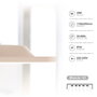 GSC Evolution Panel empotrable LED rectangular Luena 119,5x29,5cm 40W 4200K Blanco