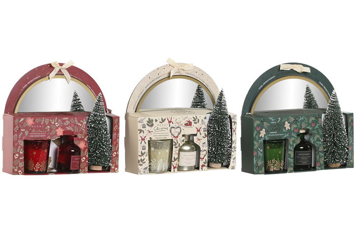 DKD Home Decor Ambientador Mikado Navidad Tradicional Verde Rojo 8 x 24 x 25.5 cm Set de 4 Unidades DKD Home Decor Ambientador Mikado Navidad Tradicional Verde Rojo 8 x 24 x 25.5 cm Set de 4 Unidades