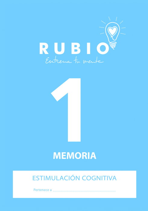 RUBIO Cuaderno A4 Estimulación Cognitiva Memoria Nº 1