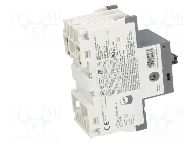 ABB MS116-25 Interruptor motorizado 12,5kW 208÷690VAC