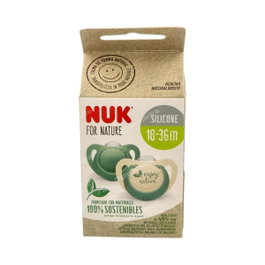NUK Chupete For Nature 18-36 meses Silicona 2 Unidades Nuk Chupete Nuk For Nature 18-36 Silicona 2Ud.**