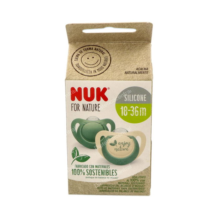 NUK Chupete For Nature 18-36 meses Silicona 2 Unidades Nuk Chupete Nuk For Nature 18-36 Silicona 2Ud.** NUK Chupete For Nature 18-36 meses Silicona 2 Unidades Nuk Chupete Nuk For Nature 18-36 Silicona 2Ud.**