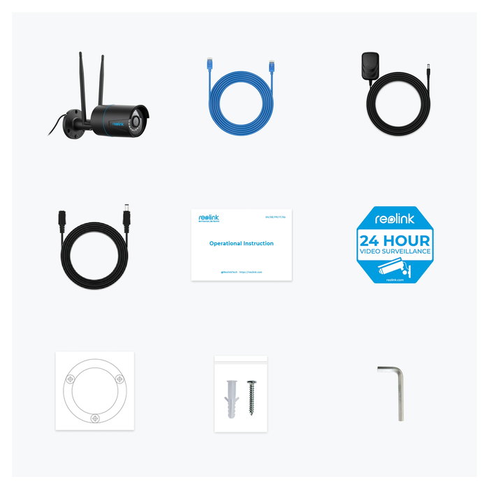 Reolink W320-B Cámara de Seguridad IP WiFi para Exterior, Inalámbrico y Cableado, Asistente Google Reolink W320-B Cámara de Seguridad IP WiFi para Exterior, Inalámbrico y Cableado, Asistente Google