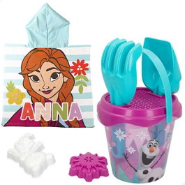 Color Baby Set Mochila Cubo Playa Frozen con 7 Accesorios y Poncho