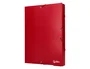 Liderpapel Carpeta para proyectos Folio roja lomo 50mm