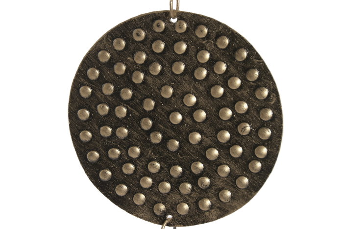 DKD Home Decor Decoración Colgante Hierro Lunas Dorado