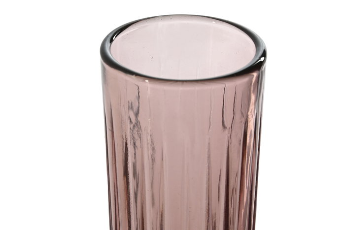 DKD Home Decor Set de 6 Copas de Cristal Rayado Rosa 160ml