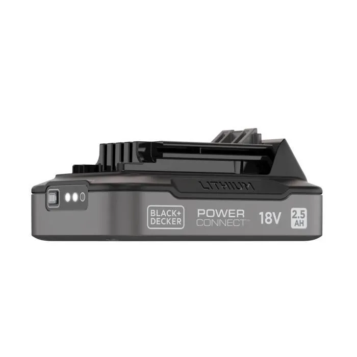 Black + Decker Batería 18 V 2.5 Ah BDL2518S-XJ con Índice de Carga