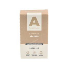 SANASUR Jabón Glicerina Avena 100gr - Ideal para Pieles con Acné, Psoriasis, Urticaria y Dermatitis