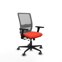PIQUERAS Y CRESPO Silla de oficina Haches Naranja oscuro y Gris