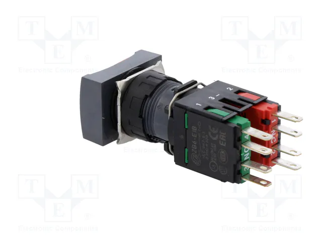 SCHNEIDER ELECTRIC Interruptor de presión Harmony XB6 16mm rojo