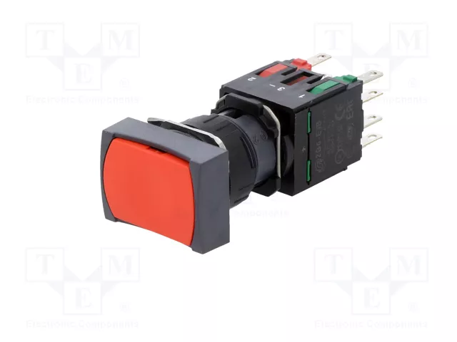 SCHNEIDER ELECTRIC Interruptor de presión Harmony XB6 16mm rojo