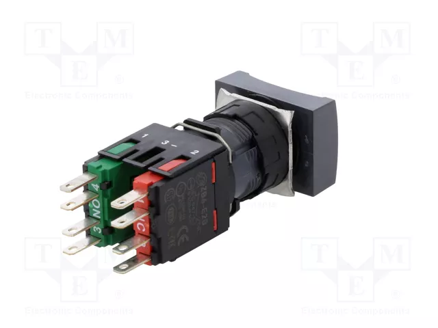 SCHNEIDER ELECTRIC Interruptor de presión Harmony XB6 16mm rojo