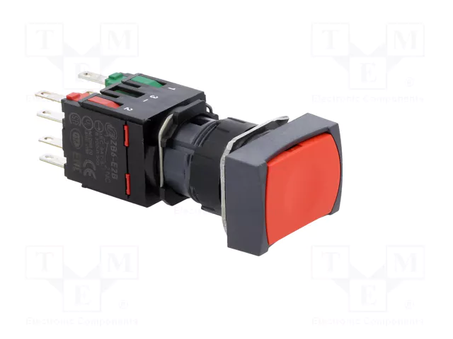SCHNEIDER ELECTRIC Interruptor de presión Harmony XB6 16mm rojo