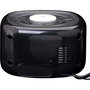 Lenco CR-12BK Radio Reloj con Luz Nocturna, Negro