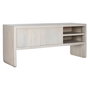 DKD Home Decor Mueble TV Blanco Mango 140x40x60 cm con 2 Puertas y 1 Estante