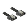 DeLOCK Cable SATA III FLEXI 20 cm Negro