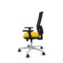 PIQUERAS Y CRESPO Silla de oficina Horna con mecanismo Sincro/Traslack, Amarillo/Negro