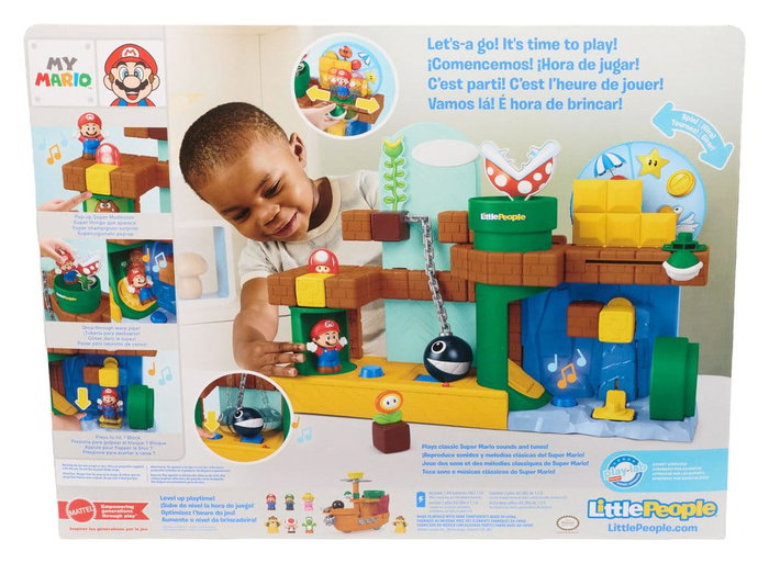Mattel My Mario Little People Set de Juego Aventura de Mario