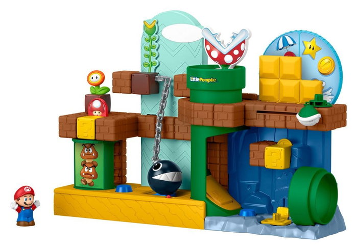 Mattel My Mario Little People Set de Juego Aventura de Mario