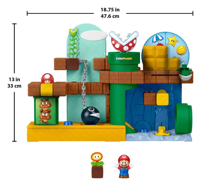 Mattel My Mario Little People Set de Juego Aventura de Mario