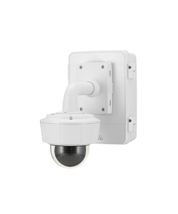 Axis Caja de conexiones para videovigilancia T98A18-VE, resistente a vandalismo, grado IP66 y NEMA 4X, con placa de montaje y riel DIN