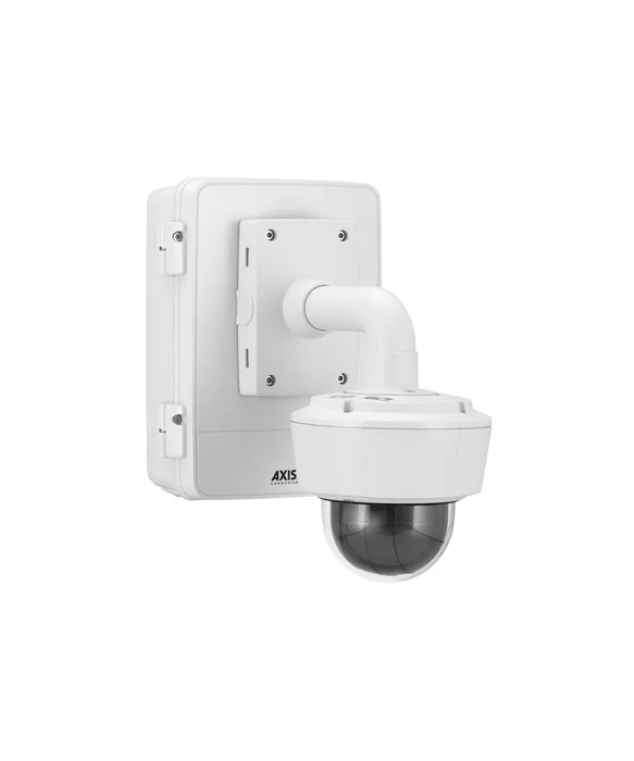 Axis 5900-181 Carcasa y Soporte para Cámara de Seguridad Exterior en Acero Inoxidable, Certificaciones IP66 IK10, Blanco