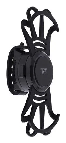 T'nB UMBIKE5 Soporte Universal de Silicona para Smartphone en Bicicleta/Scooter - Negro - Giro 360° - Para Pantallas hasta 7" (17.8 cm)