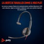Poly Blackwire 3210 Monaural USB-C Auriculares con Micrófono (Bulk)