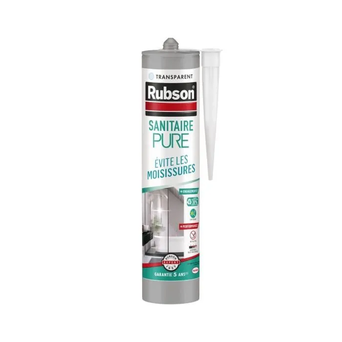 Rubson RUB3178041350198 Masilla Sanitaria Transparente 280ml Rubson RUB3178041350198 Masilla Sanitaria Transparente 280ml